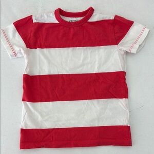 Crewcuts Red and White Striped T-Shirt